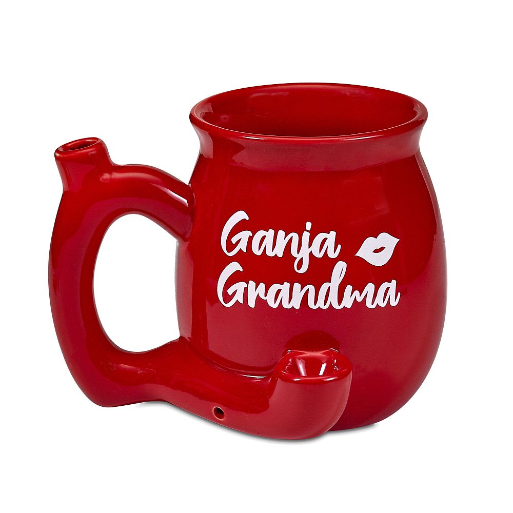 Ganja Grandma Coffee Mug Pipe Combo - inhalco