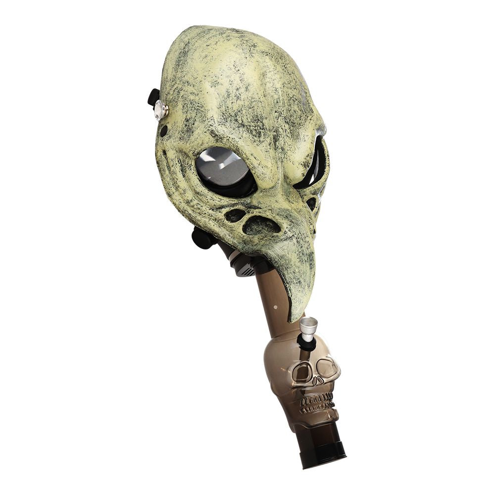 Gas Mask with Acrylic Water Pipe 8"
