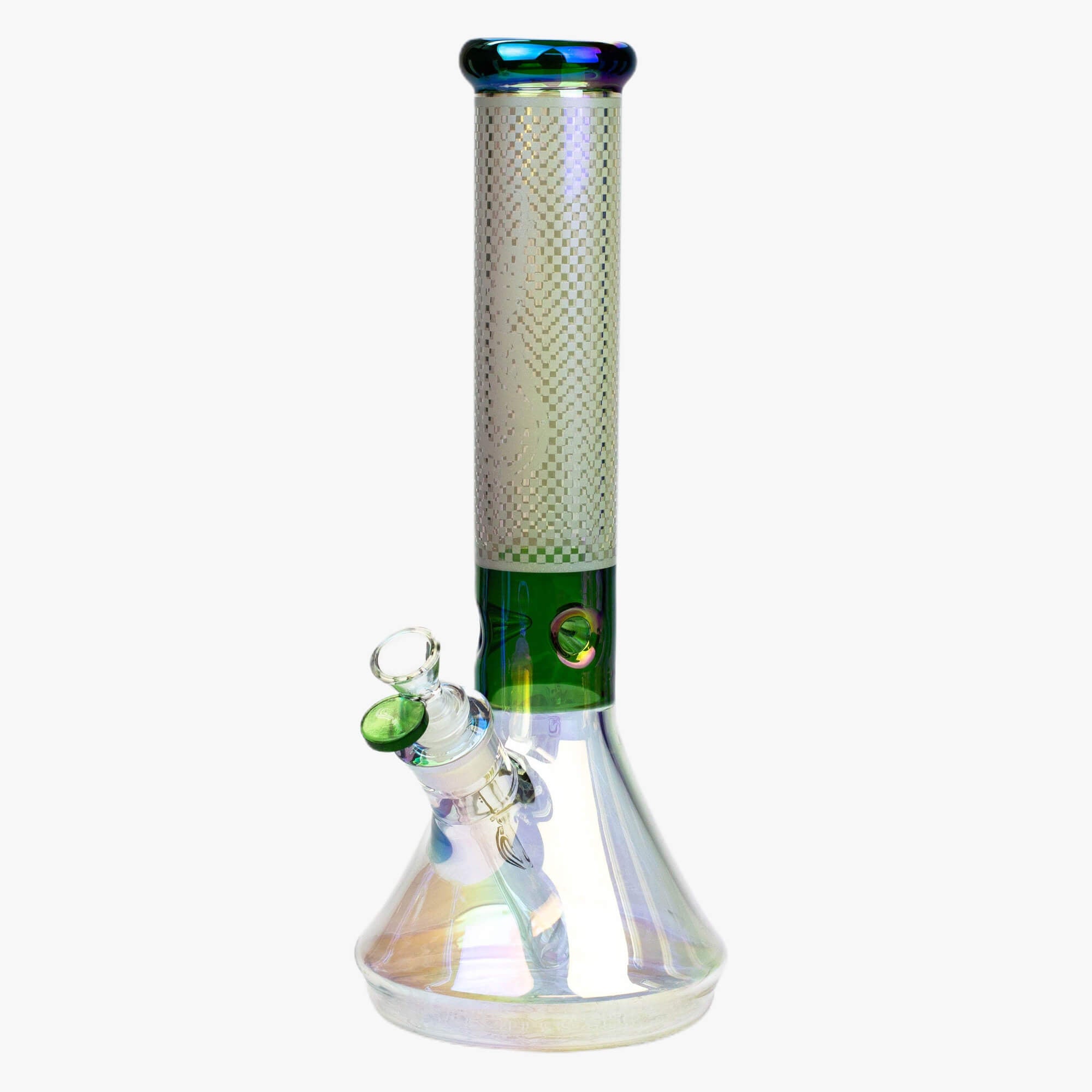 13&quot; Genie Electroplated Glass Beaker Water Bong