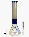 13" Genie Electroplated Glass Beaker Water Bong