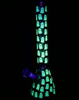 Ghostly Glow Beaker Water Pipe 18"