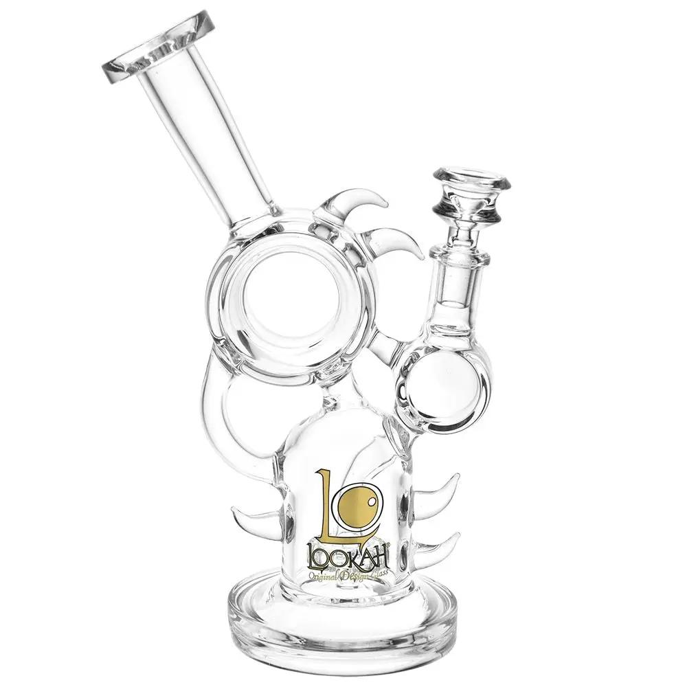 Glass Hedgehog Recycler Water Pipe