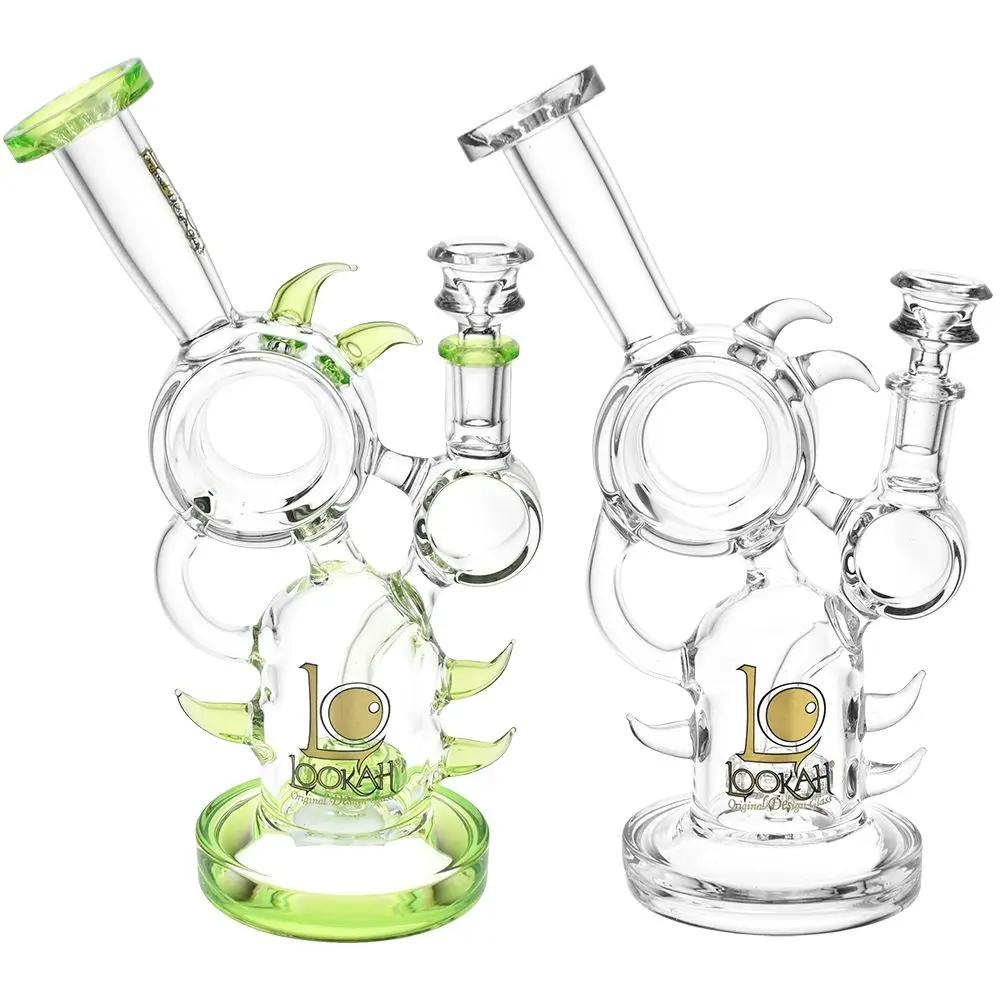 Glass Hedgehog Recycler Water Pipe