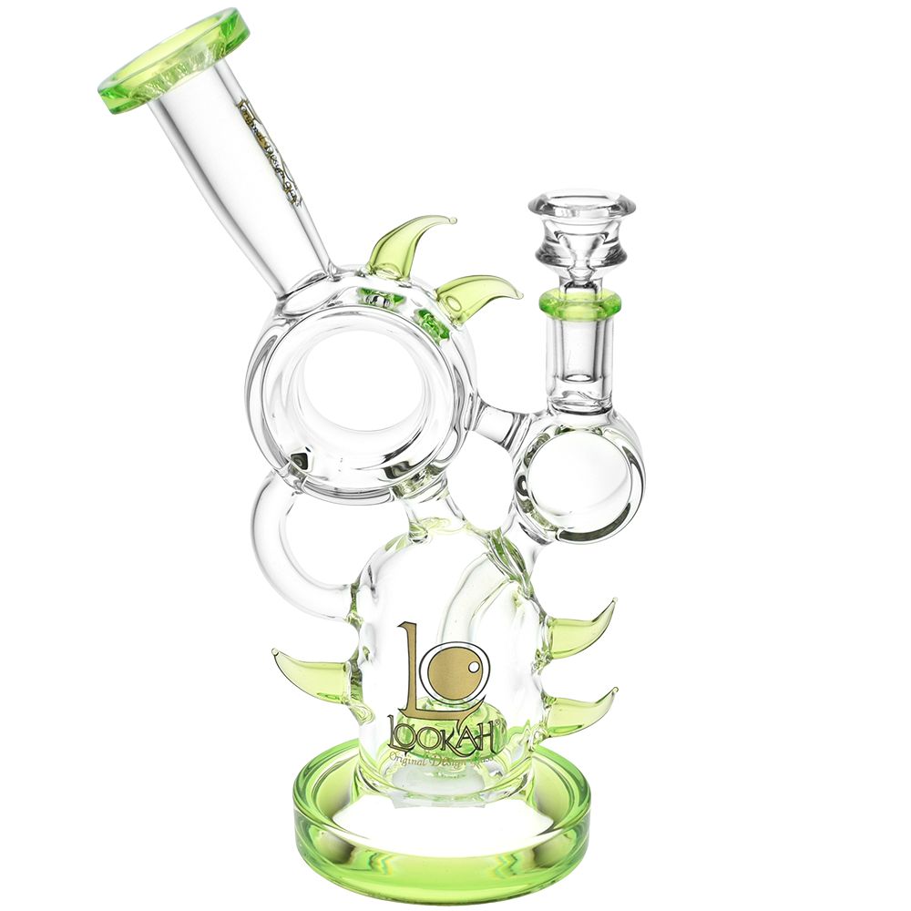 Glass Hedgehog Recycler Water Pipe