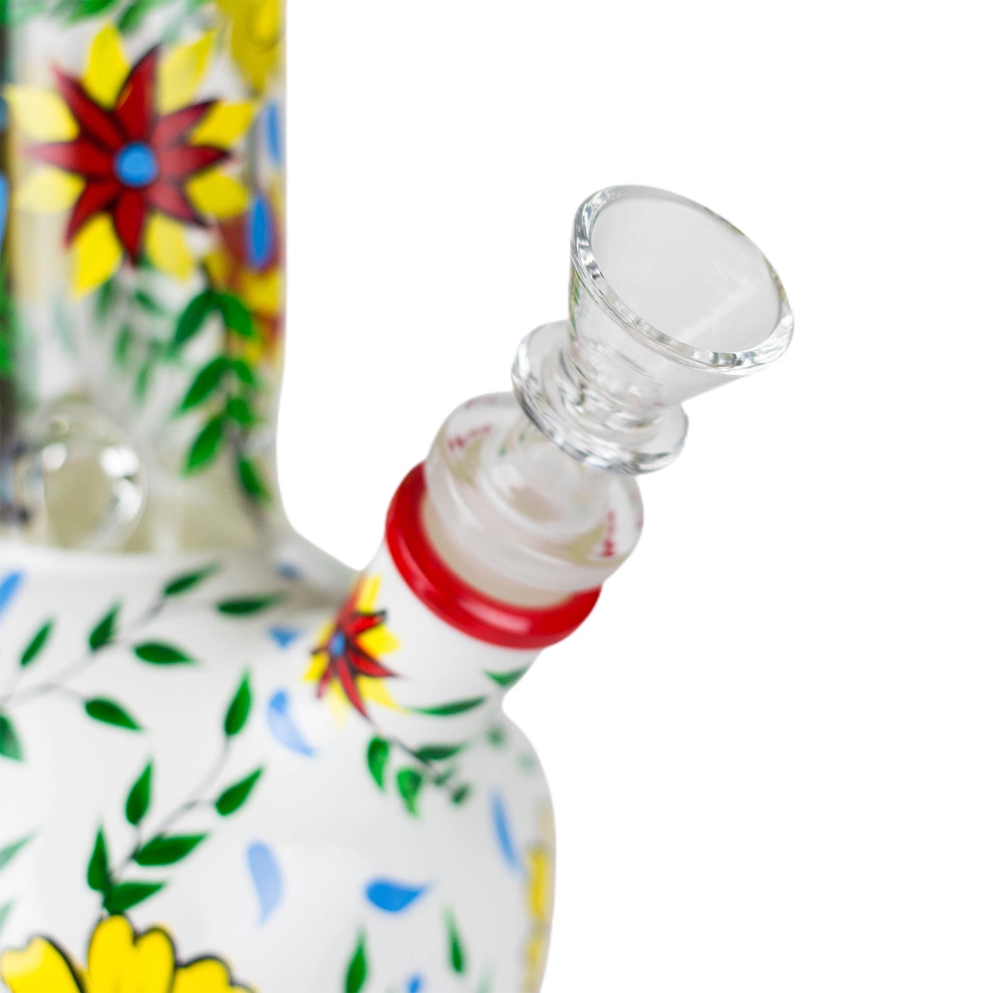 Glass Sugar Skull Bong 9&quot; - inhalco