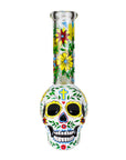 Glass Sugar Skull Bong 9" - inhalco