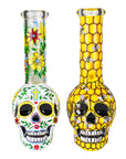 Glass Sugar Skull Bong 9" - inhalco