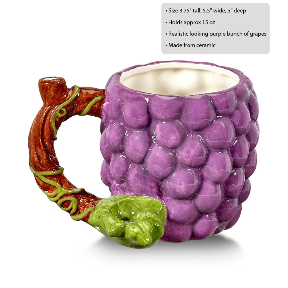 Grapes Pipe Mug - inhalco