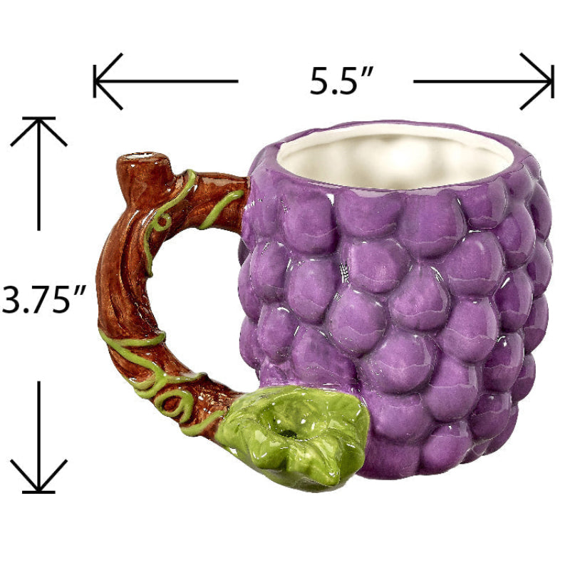 Grapes Pipe Mug - inhalco