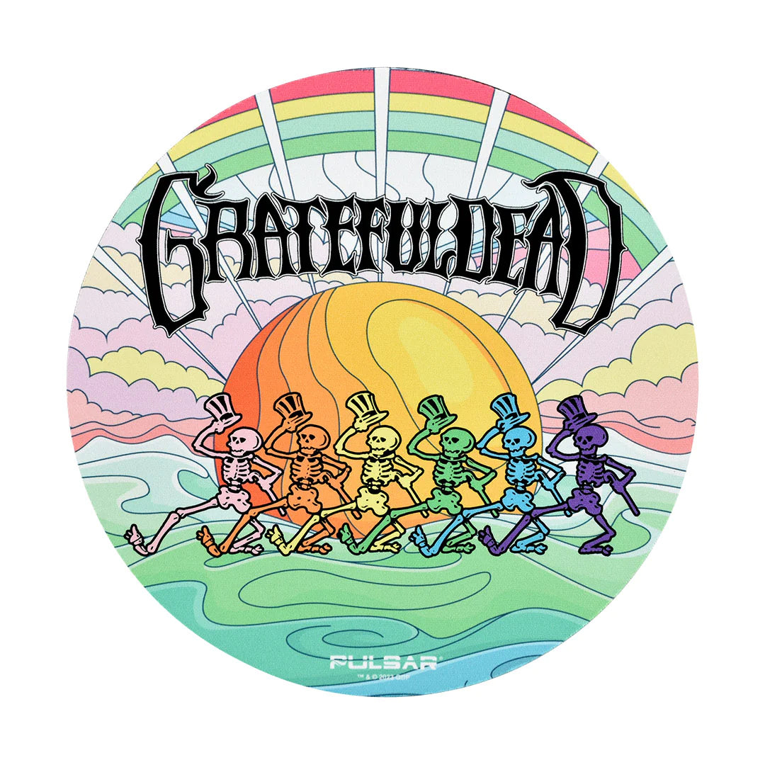 Grateful Dead Round Dab Mats - inhalco