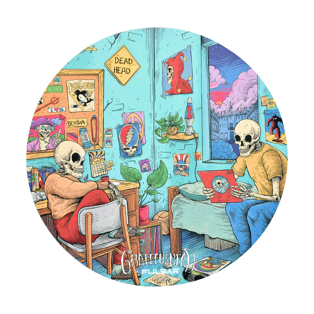 Grateful Dead Round Dab Mats - inhalco