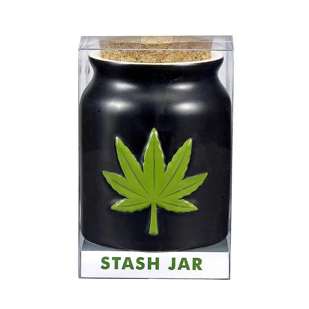 Green Leaf Stash Jar - inhalco