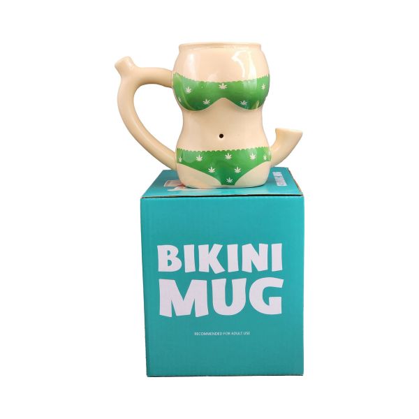 Green Bikini Mug Pipe - INHALCO