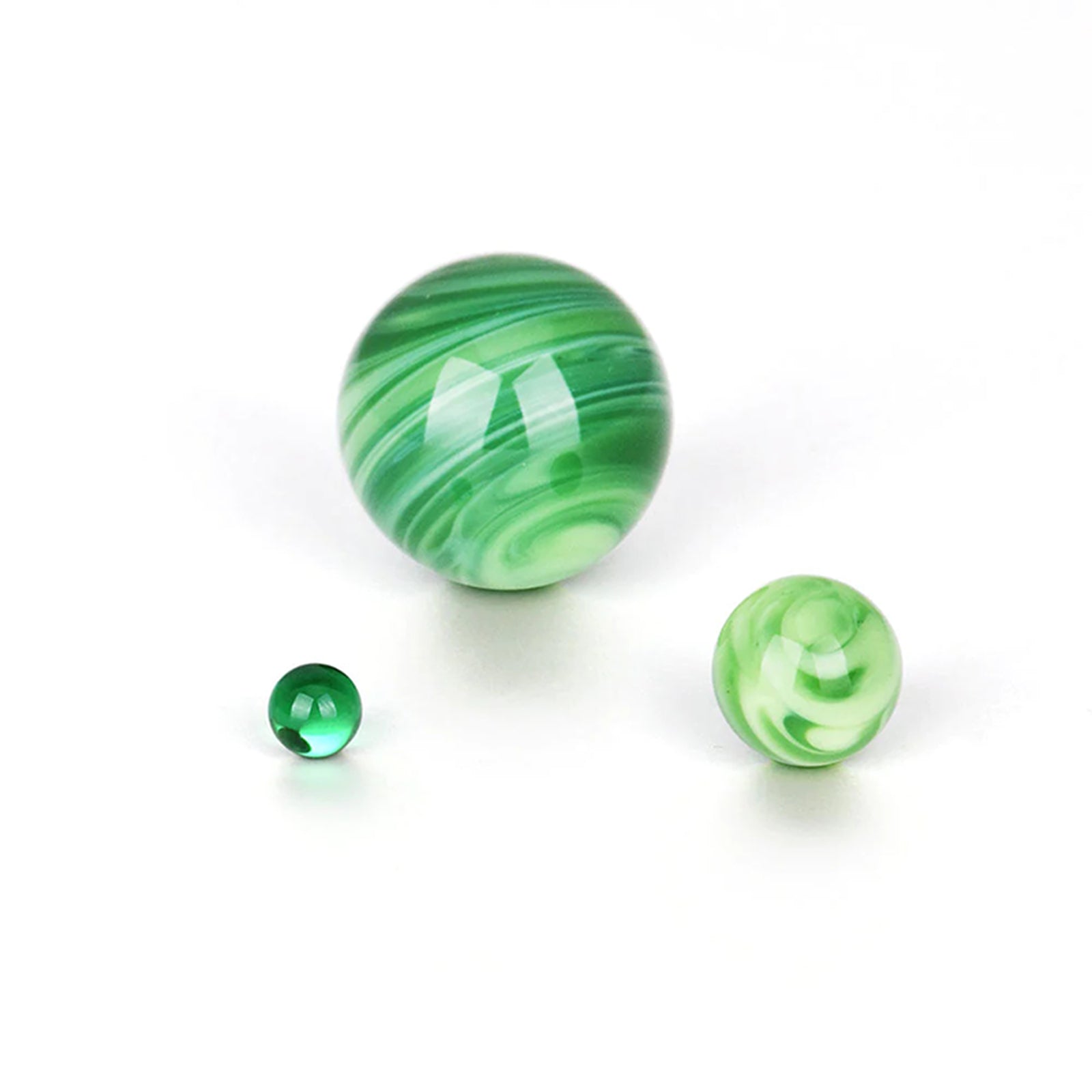 Green Swirl Marble Set