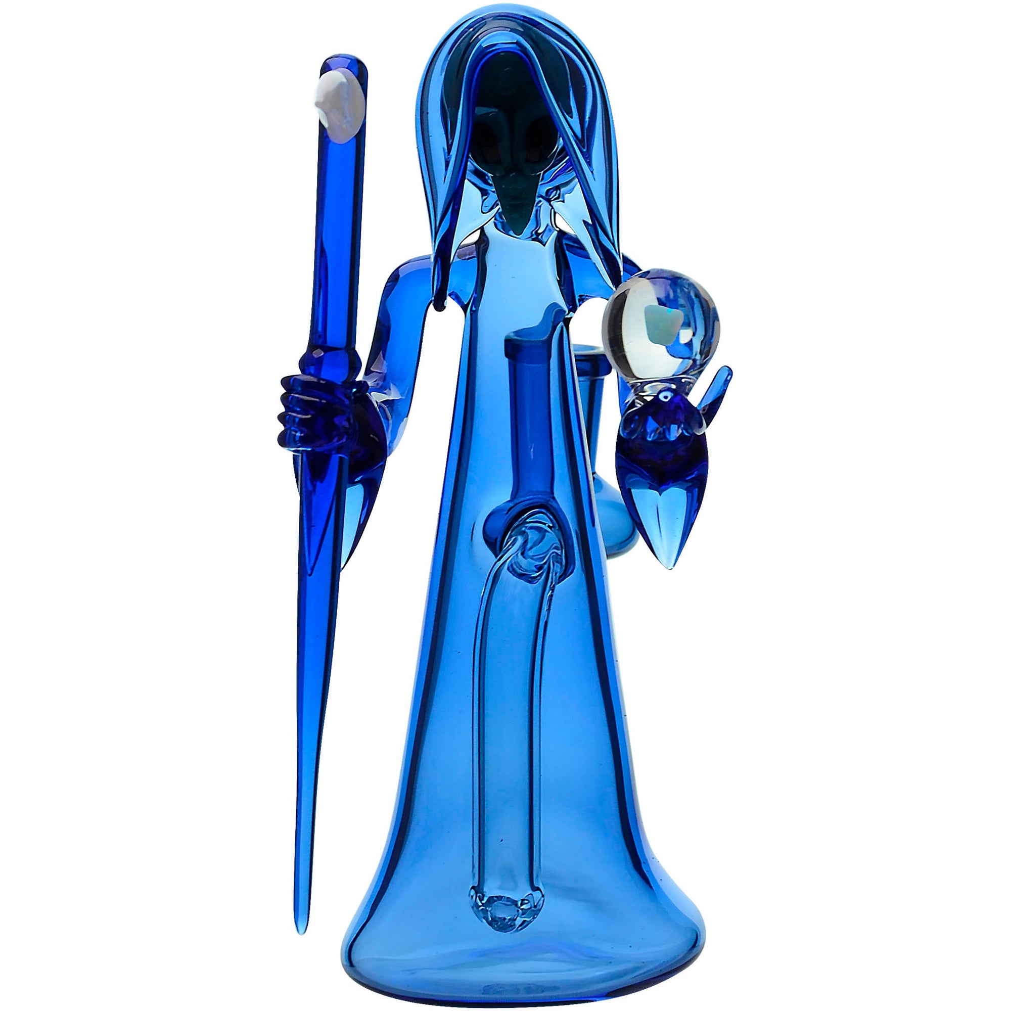 Grim Reaper Dab Rig Blue Front INHALCO