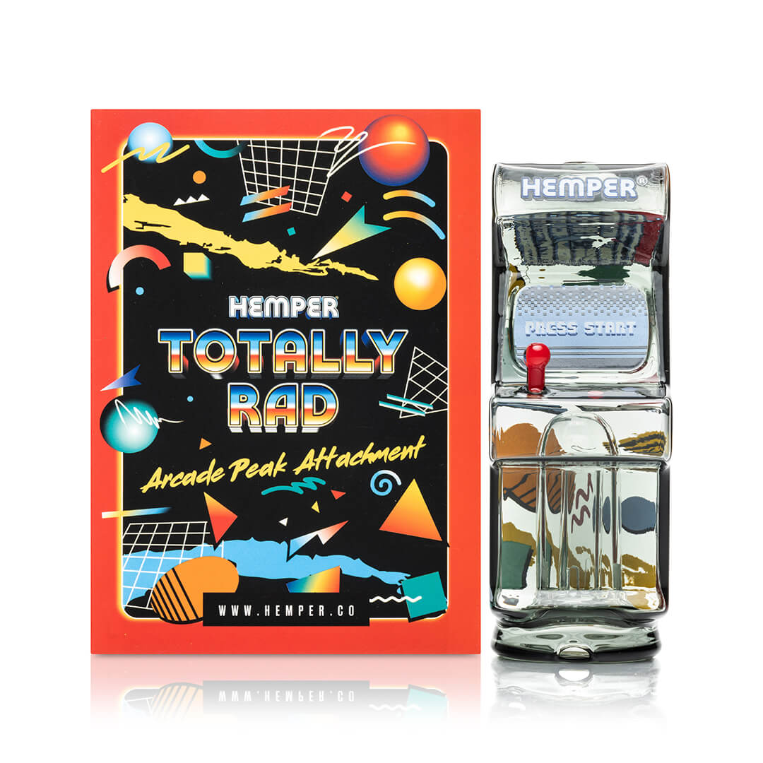 Totally Rad Arcade Puffco Peak Top with original packaging - HEMPER product