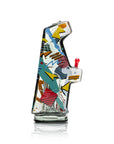 Totally Rad Arcade Puffco Peak Top - gaming theme glass attachment close-up