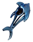 SeshGear Electroplated Cobalt Chomper Glass Hand Pipe