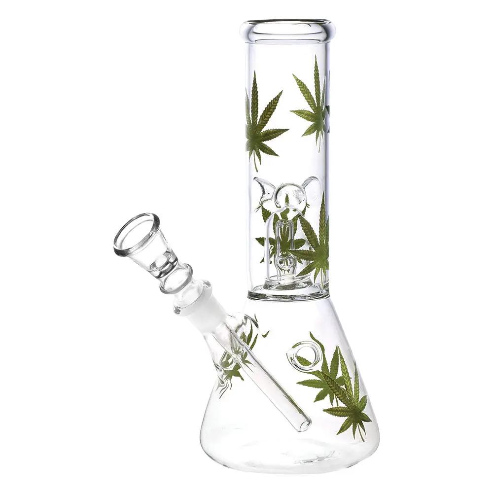 Habitual Hemp Leaf Beaker Bong - inhalco