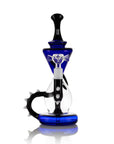 Back view of Blue Candy Monster XL Bong 9"