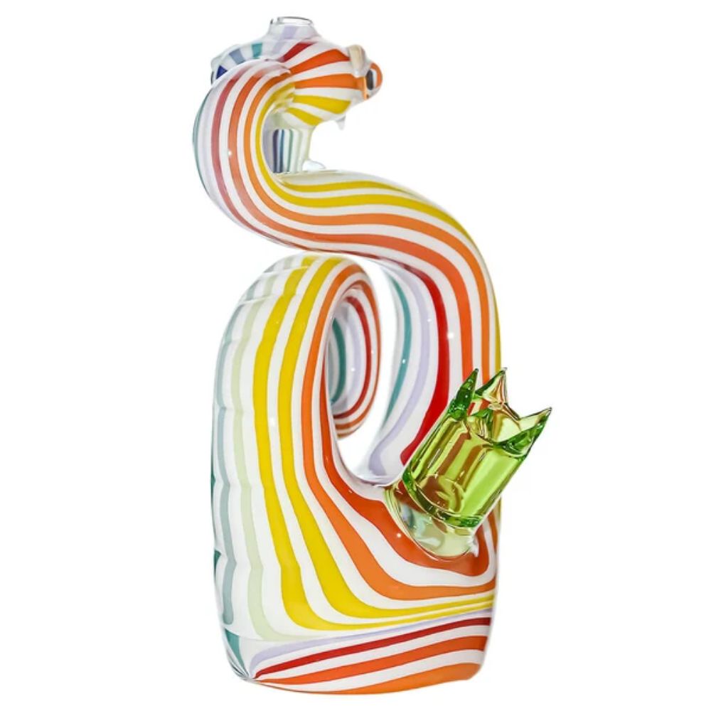 Heady Wigwag Snake Dab Rig W Opal Eyes