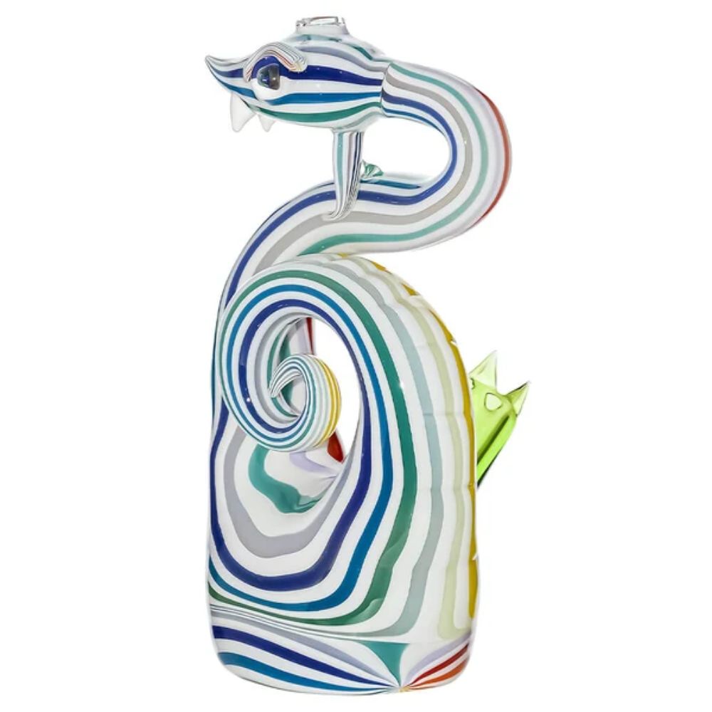 Heady Wigwag Snake Dab Rig W Opal Eyes