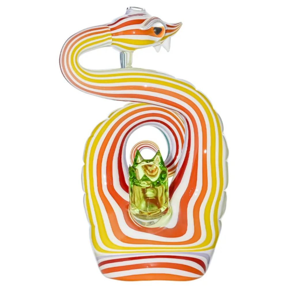 Heady Wigwag Snake Dab Rig W Opal Eyes