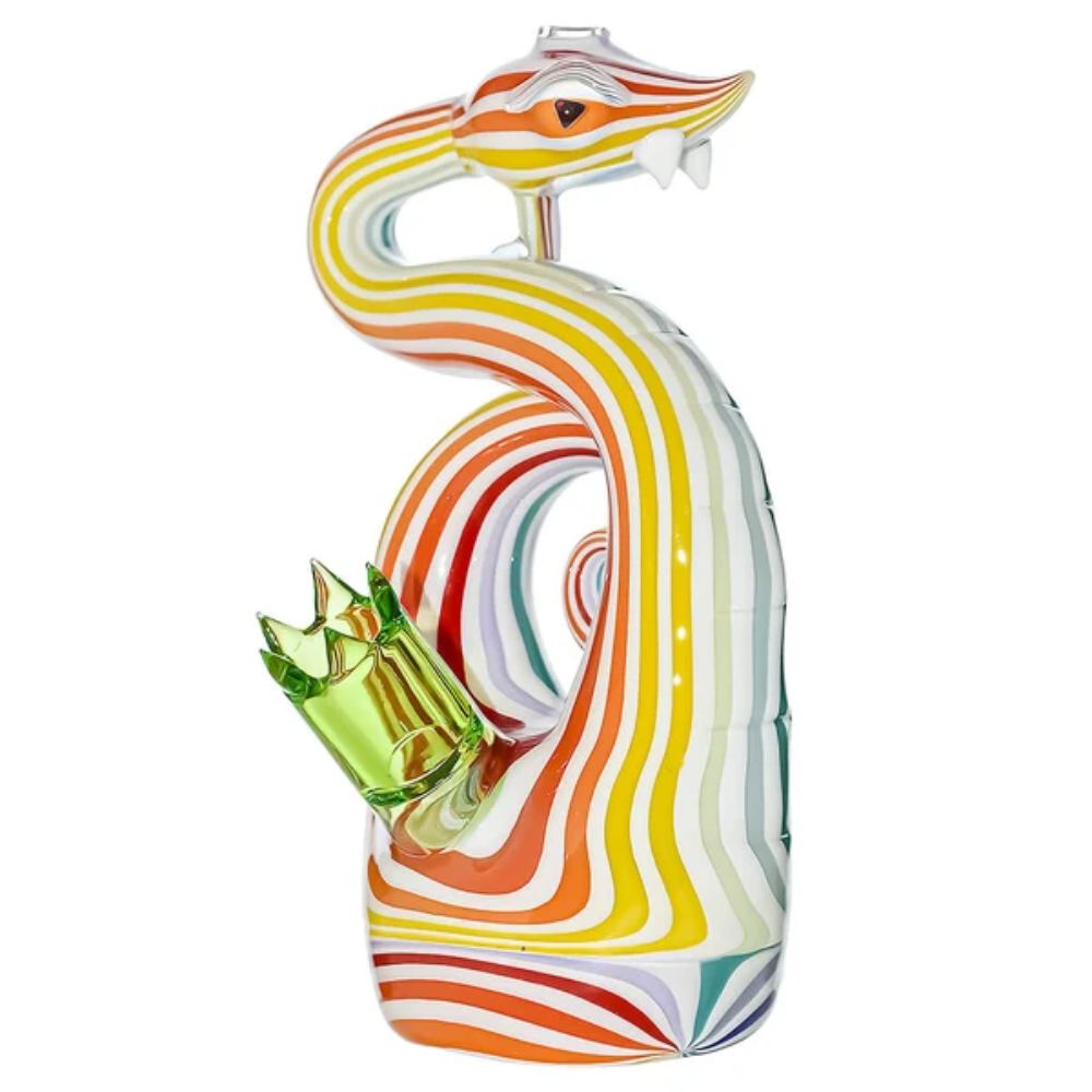 Heady Wigwag Snake Dab Rig W Opal Eyes