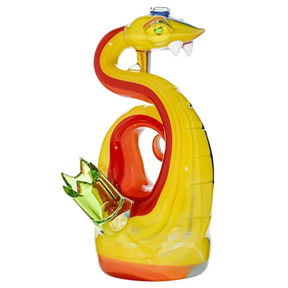 Heady Wigwag Snake Dab Rig W Opal Eyes
