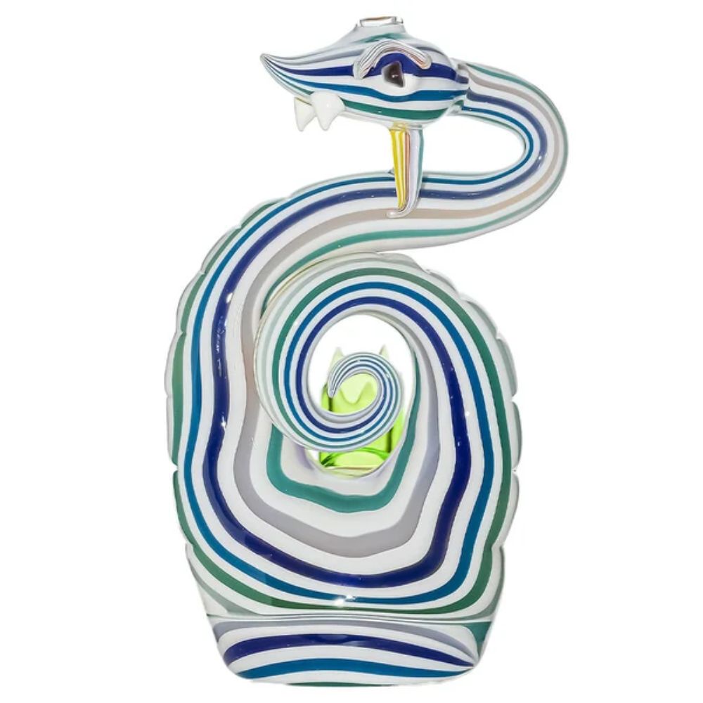 Heady Wigwag Snake Dab Rig W Opal Eyes