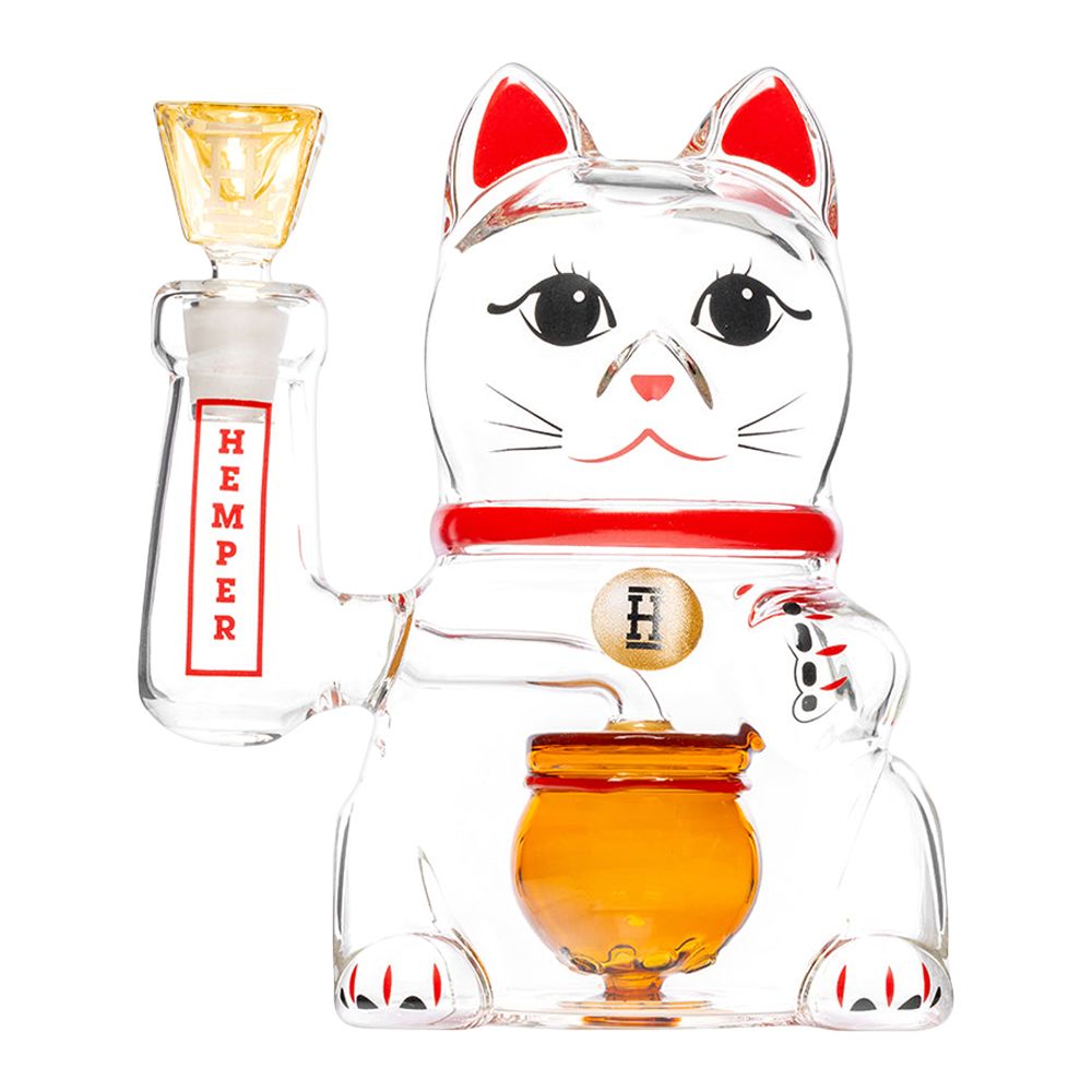 Hemper Lucky Money Cat Bong - inhalco