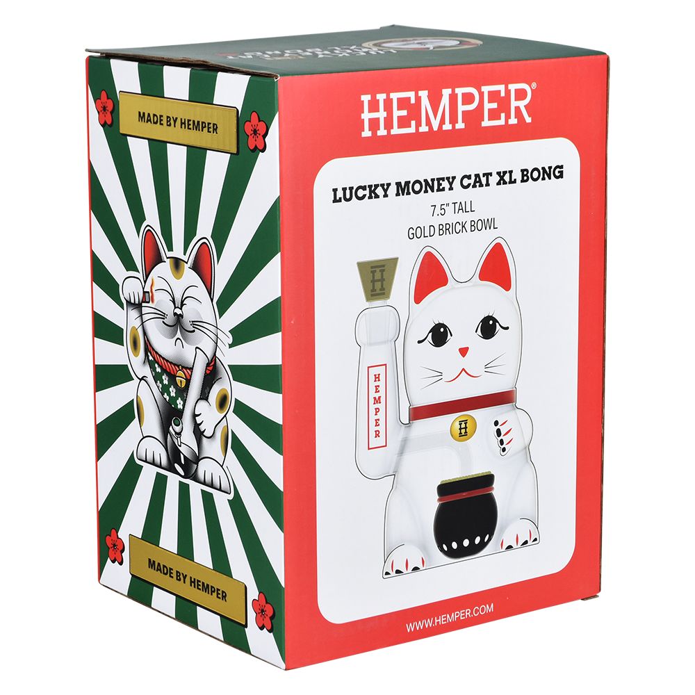 Hemper Lucky Money Cat Bong - inhalco