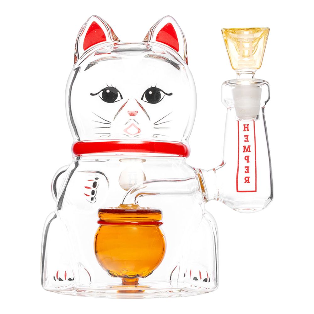 Hemper Lucky Money Cat Bong - inhalco