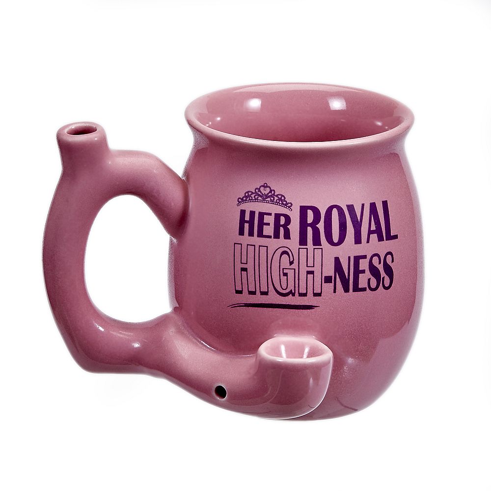 Small Pink Smoking Pipe Mug - inhalco