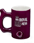 His royal high-ness Purple Smoking Pipe Mug - inhalco