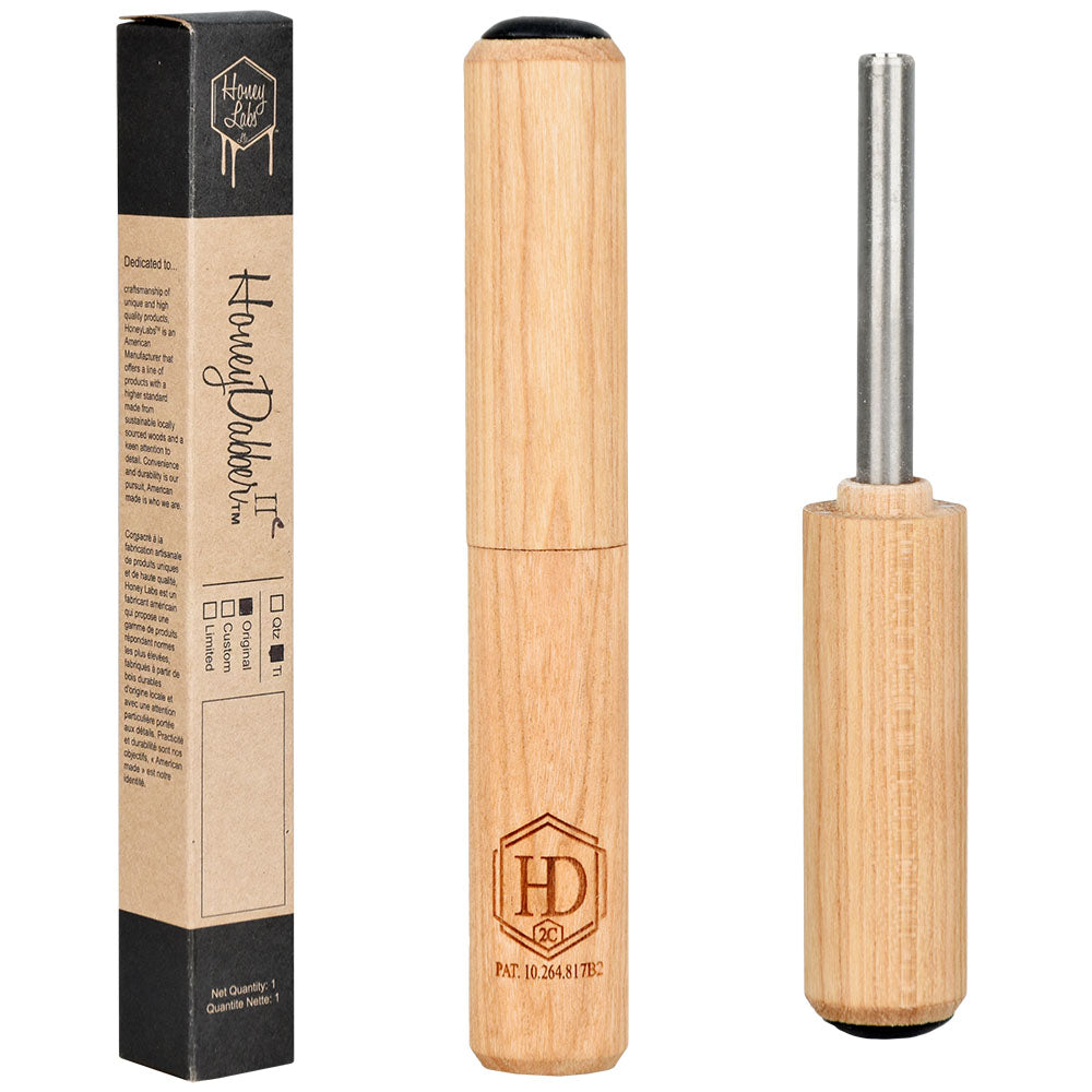 Honey Labs HoneyDabber II Compact Cherry Wood Straw