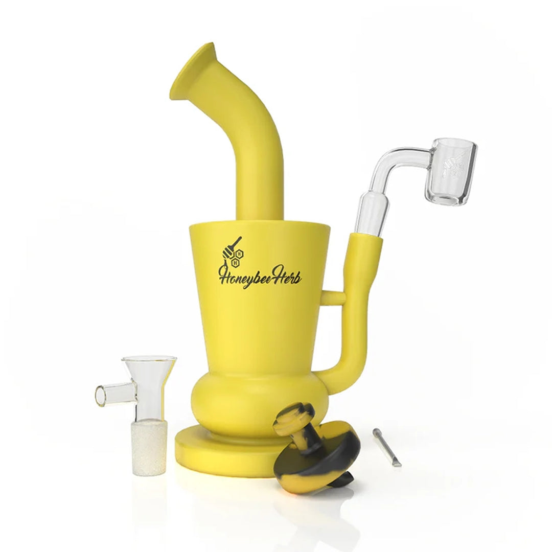 Honeybee Herb Silicone Dab Rig Travel Kit – Complete 14mm Set – INHALCO