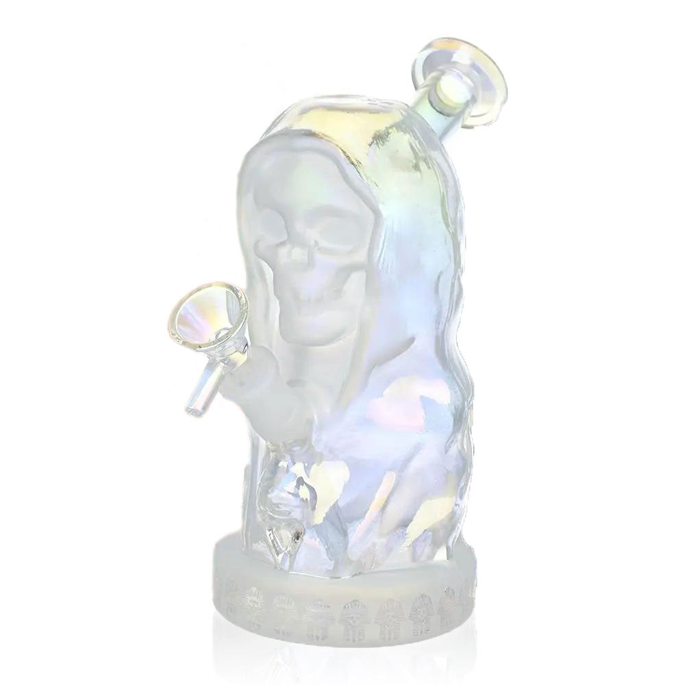 Hooded Skull Water Pipe - inhalco