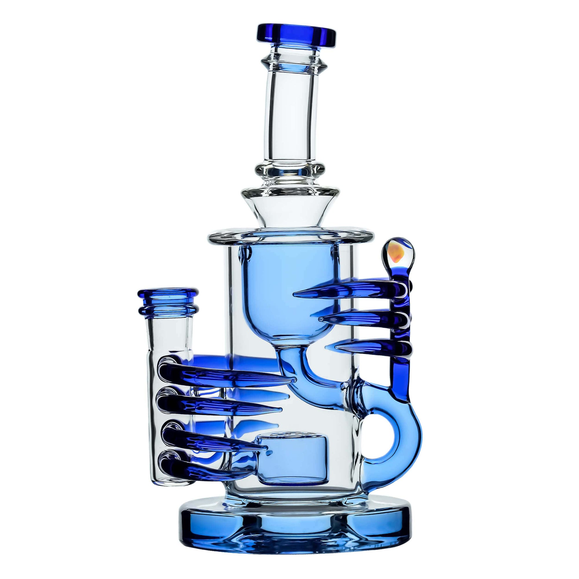 Horn Klein Recycler Heady Glass Dab Rig 8"