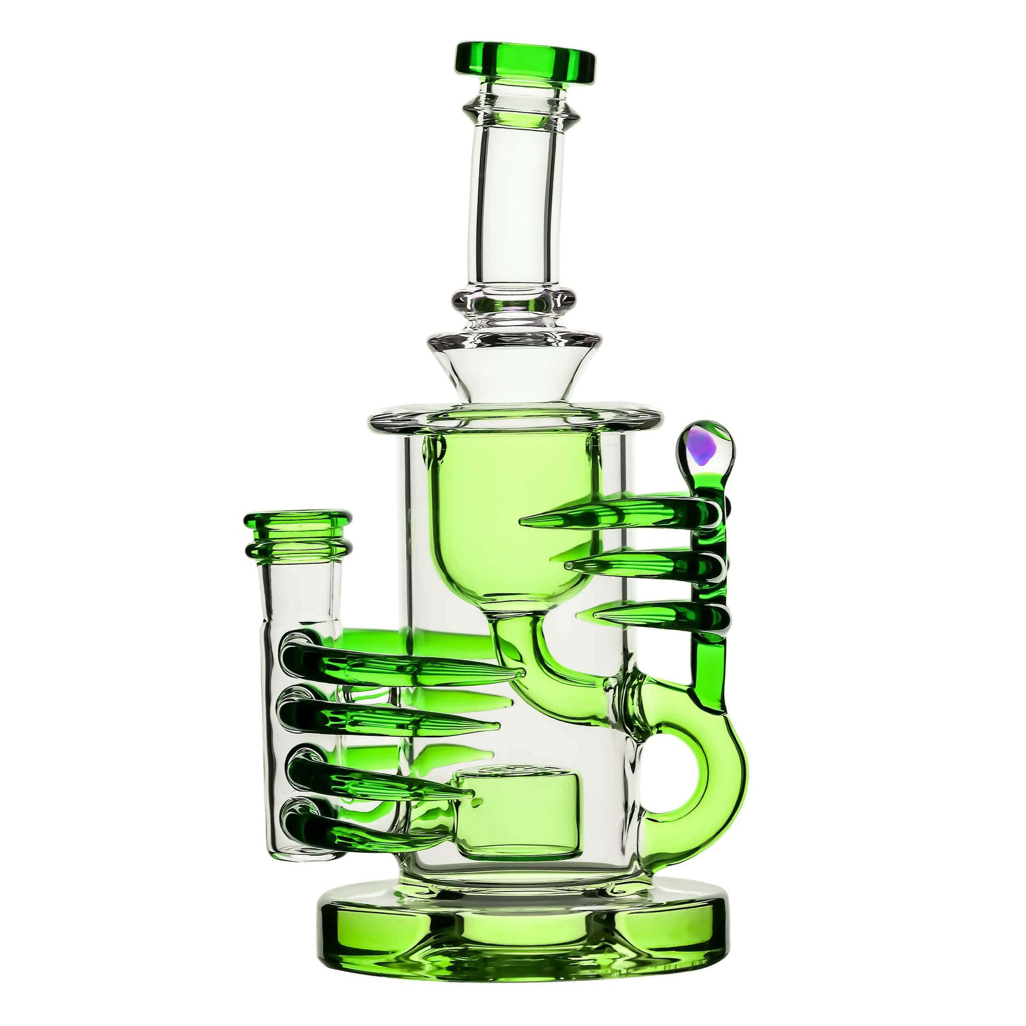 Horn Klein Recycler Heady Glass Dab Rig 8"