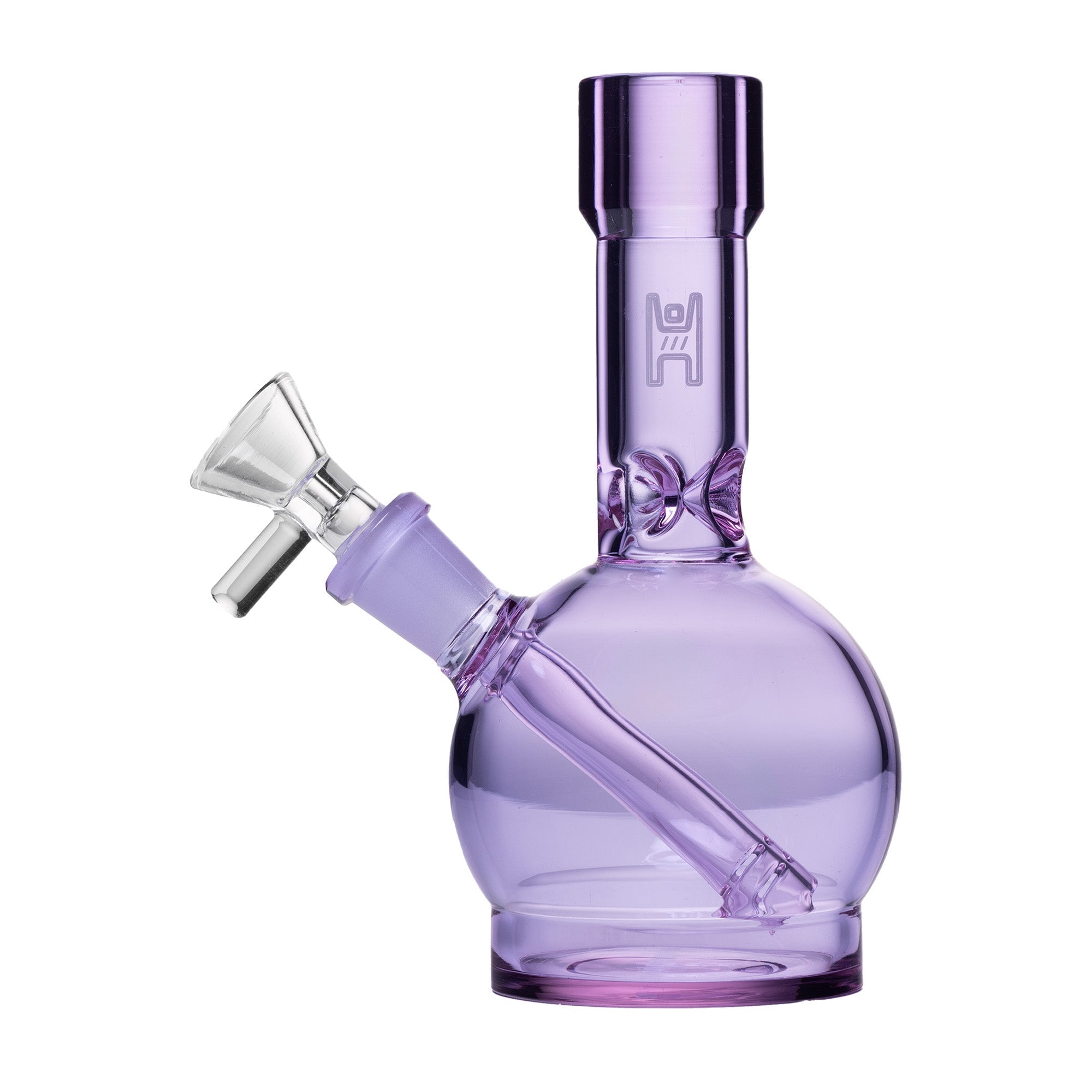Human Grade Ball Water Pipe Lavender Color - inhalco