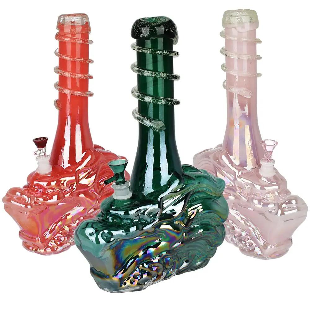 Iridescent Dragon Glass Bong - INHALCO