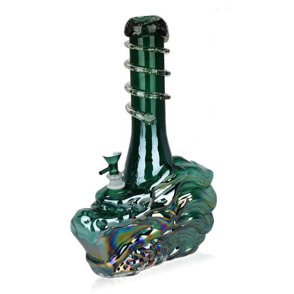 Iridescent Dragon Glass Bong - INHALCO