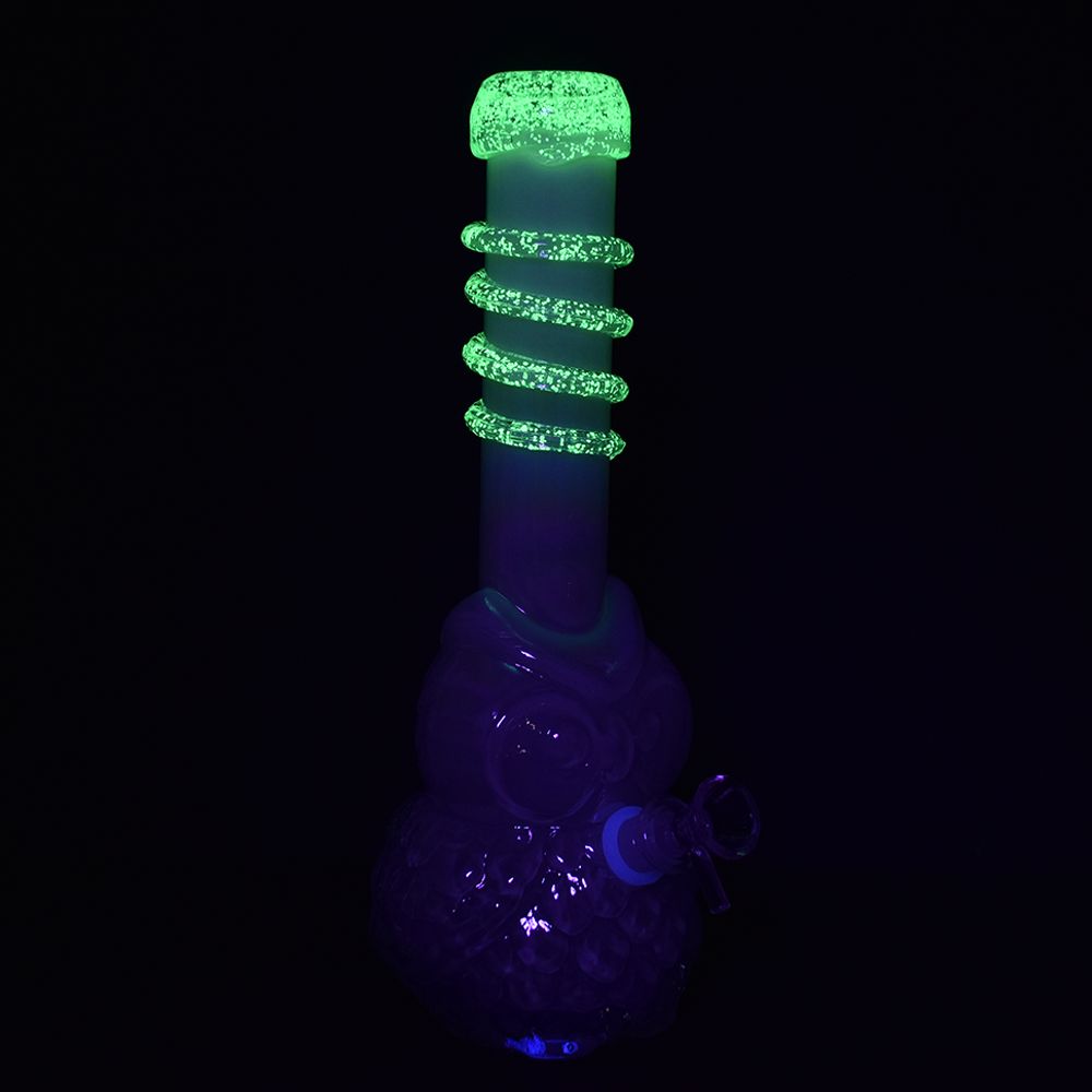 Iridescent Owl Soft Water Pipe - inhalco