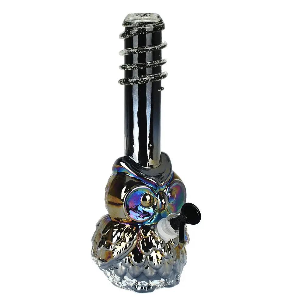 Iridescent Owl Soft Water Pipe - inhalco