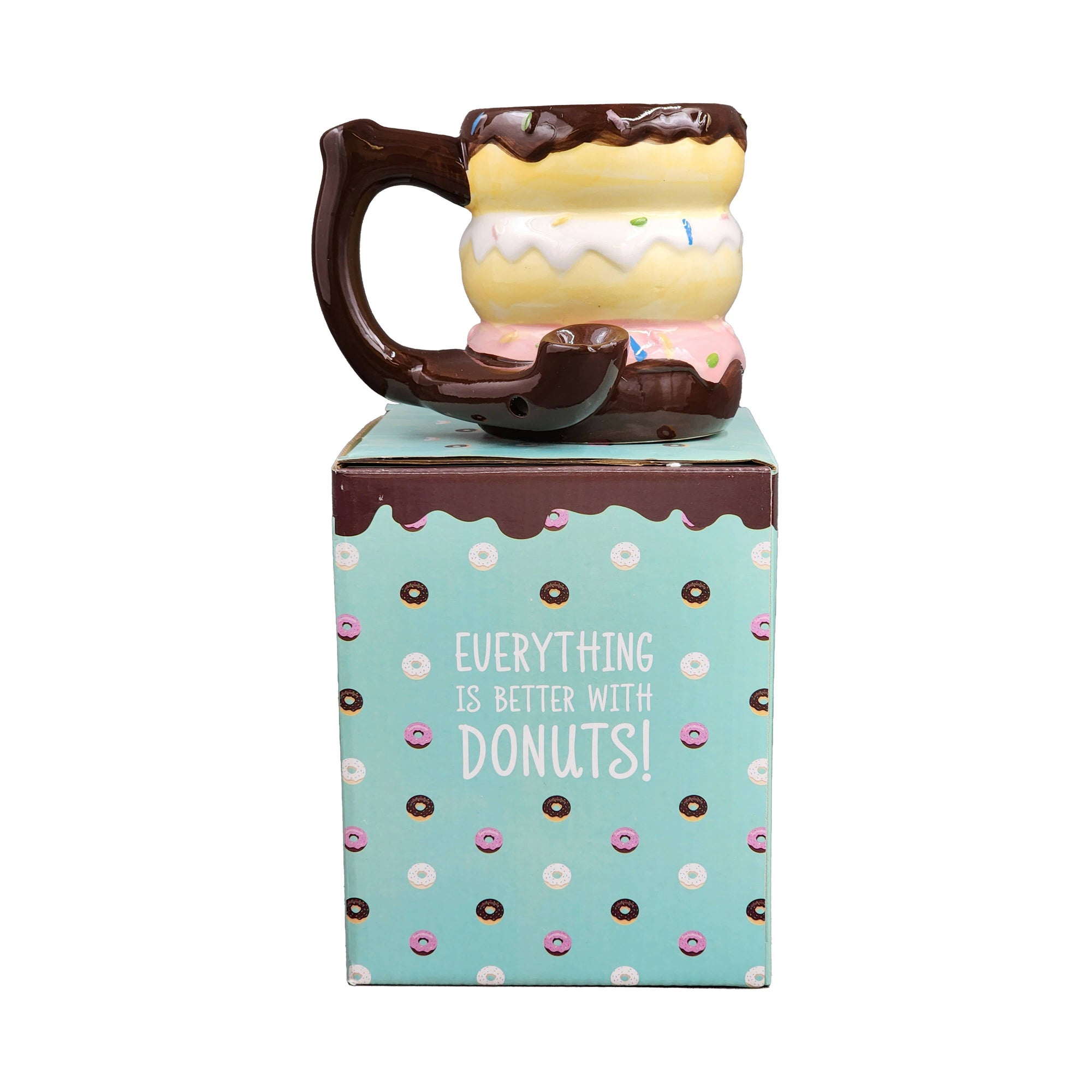 Donut Mug Pipe Novelty Coffee Mug