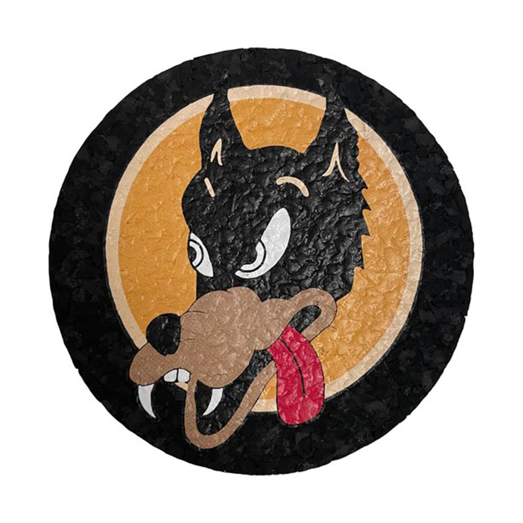 Jerry Garcia Wolf Coaster Mat 6 inch - inhalco