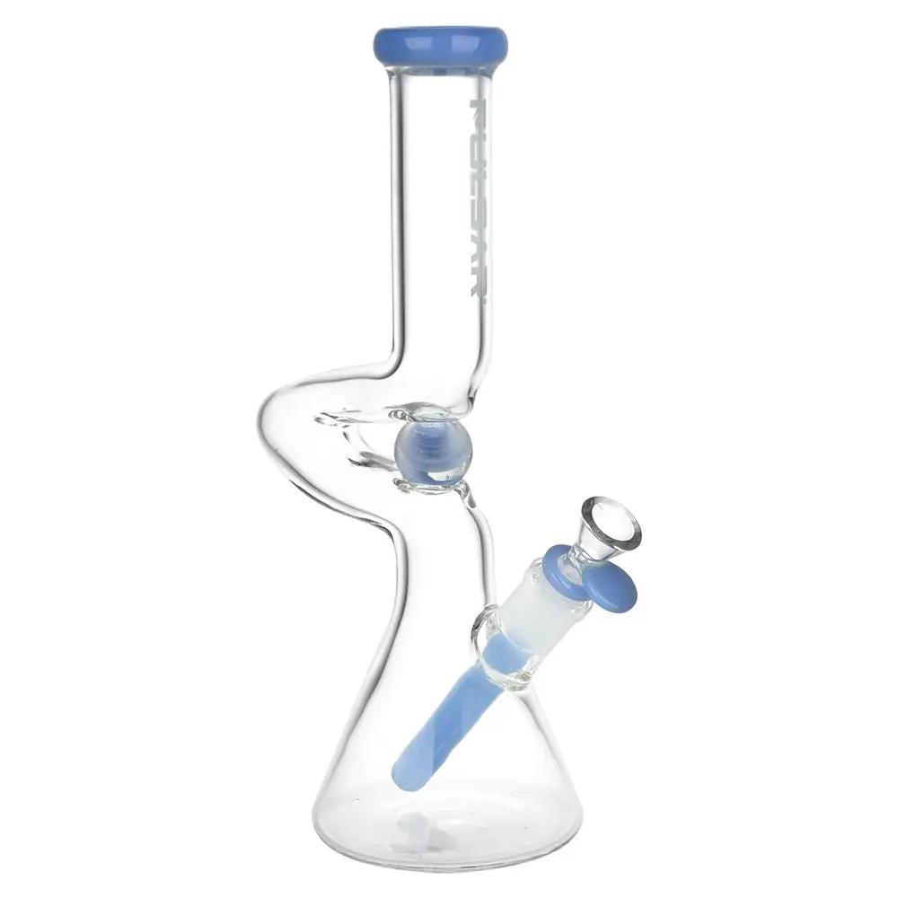 Kinked Marble Bent Neck Beaker Bong - inhalco