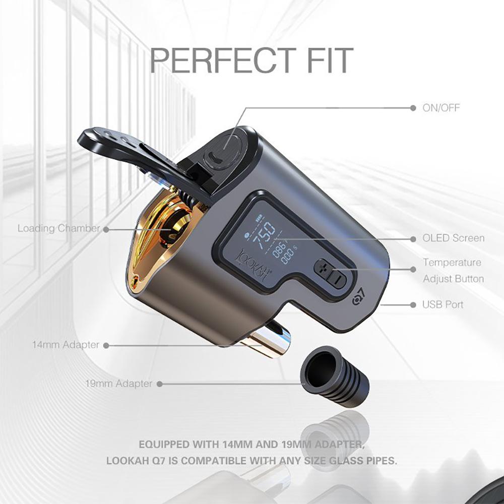 Lookah Mini Lookah Q7 Portable Concentrate Mini Enail Dab Kit – INHALCO