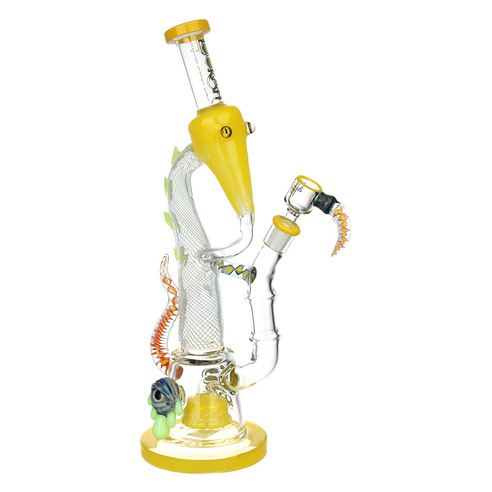 Lookah Trippy Dragon Recycler Water Pipe 15" - INHALCO